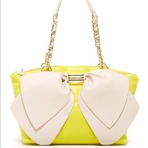 NWT Betsey Johnson BOW NANZA Satchel shoulder bag